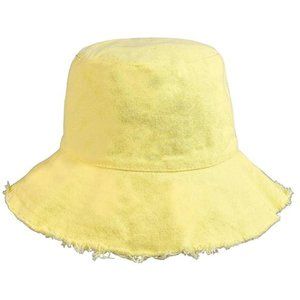 Sun Hats for Women Summer Casual Wide Brim Cotton Bucket Hat Beach Vacation